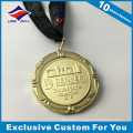 Médaille de prix Swivel 3D Shiny Gold Company